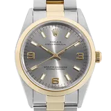 ロレックス オイスターパーペチュアル 14203 グレー ステンレススチール+イエローゴールド 34mm