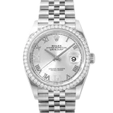 ロレックス デイトジャスト 126284RBR シルバー ステンレススチール 36mm