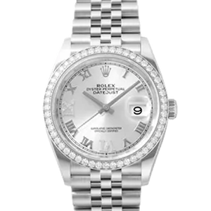 【2024年06月】ロレックス デイトジャスト 126284RBR ステンレススチール+ホワイトゴールド 36mm シルバー 新品