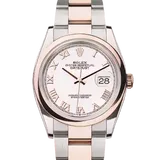 ロレックス デイトジャスト 126201 ホワイト ステンレススチール+エバーローズゴールド 36mm