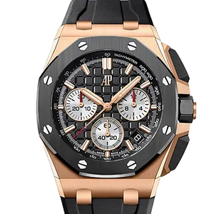 【2021年12月】オーデマピゲ ロイヤルオーク オフショア 26401RO.OO.A002CA.02 ピンクゴールド 44mm ブラック 中古品