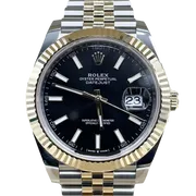 ブライトブラック フルーテッドベゼル ジュビリーブレス 