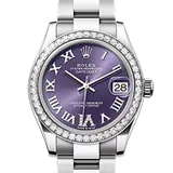 ロレックス デイトジャスト 278384RBR オーベルジーヌ ステンレススチール 31mm