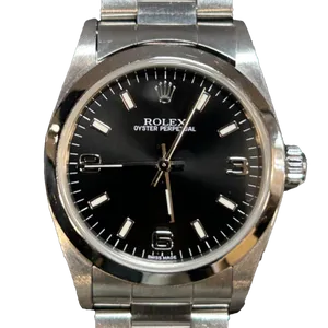 【2025年08月】ロレックス オイスターパーペチュアル 77080 ステンレススチール 31mm ブラック 中古品