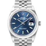 ロレックス デイトジャスト 126234 ブライトブルー ステンレススチール 36mm