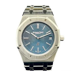 【2024年05月】オーデマピゲ ロイヤルオークジャンボ　エクストラシン 15202ST.OO.1240ST.01.A ステンレススチール 39mm ブルー 中古品