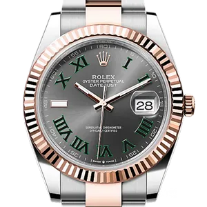 【2026年04月】ロレックス デイトジャスト 126331 ステンレススチール+エバーローズゴールド 41mm フルーテッドモチーフ スレート 未使用品