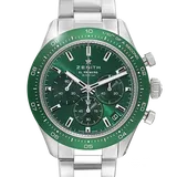 ゼニス クロノマスター 03.3107.3600/56.M3100 グリーン ステンレススチール 41mm