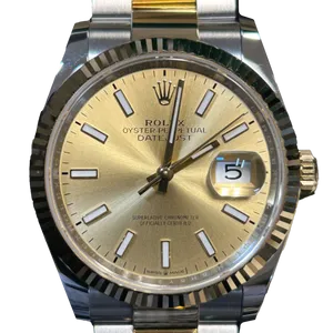 【2024年10月】ロレックス デイトジャスト 126233 ステンレススチール+イエローゴールド 36mm シャンパン 中古品