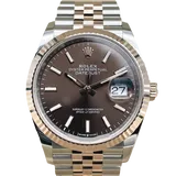 ロレックス デイトジャスト 126231 チョコレート ステンレススチール+エバーローズゴールド 36mm