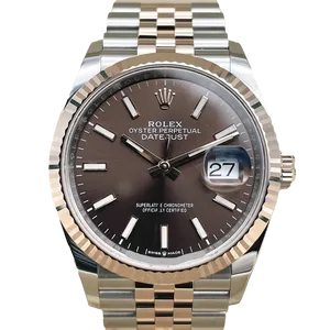 【2024年12月】ロレックス デイトジャスト 126231 ステンレススチール+エバーローズゴールド 36mm チョコレート 新品