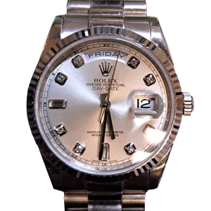 【2024年12月】ロレックス デイデイト 118239A ホワイトゴールド 36mm シルバー 中古品