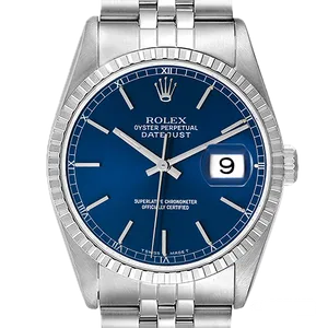 【2024年10月】ロレックス デイトジャスト 16220 ステンレススチール 36mm ブルー 中古品