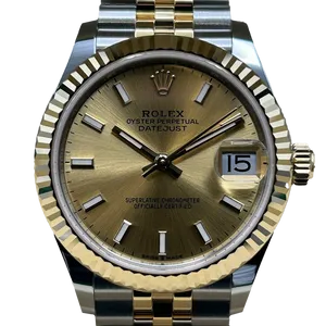 【2025年01月】ロレックス デイトジャスト 278273 ステンレススチール+イエローゴールド 31mm シャンパン 未使用品