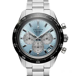 【2024年06月】ゼニス クロノマスター 03.3106.3600_55.M3100 ステンレススチール 41mm アイスブルー 中古品
