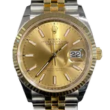 ロレックス デイトジャスト 126233 シャンパン ステンレススチール+イエローゴールド 36mm