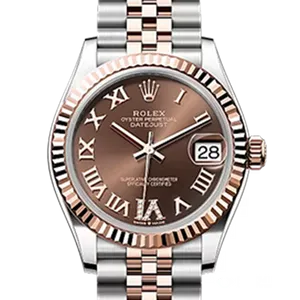 【2025年01月】ロレックス デイトジャスト 278271 ステンレススチール+エバーローズゴールド 31mm チョコレート 未使用品