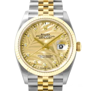 【2022年10月】ロレックス デイトジャストコンピューター文字盤 126233G ステンレススチール+イエローゴールド 36mm シャンパン 未使用品