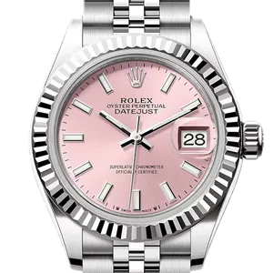 【2025年02月】ロレックス デイトジャスト 279174 ステンレススチール+ホワイトゴールド 28mm ピンク 新品