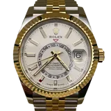ロレックス スカイドゥエラー 336933 ホワイト ステンレススチール+イエローゴールド 42mm