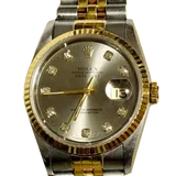 ロレックス デイトジャスト 16233G シルバー ステンレススチール+イエローゴールド 26mm