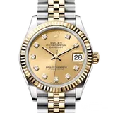 ロレックス デイトジャスト 278243 シルバー イエローゴールド 31mm