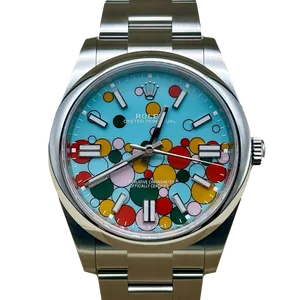 【2024年04月】ロレックス オイスターパーペチュアル 124300 ステンレススチール 41mm セレブレーションモチーフ 新品