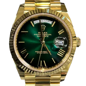 【2024年09月】ロレックス デイデイト 228238 イエローゴールド 40mm グリーンオンブレ 新品