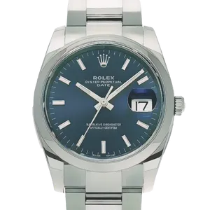 【2024年09月】ロレックス オイスターパーペチュアル 115200 ステンレススチール 34mm ブルー 中古美品