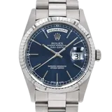 ロレックス デイデイト 18239A ブルー ホワイトゴールド 36mm