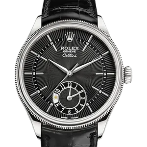 【2024年12月】ロレックス チェリーニデュアルタイム 50529 ホワイトゴールド 39mm ブラック 未使用品