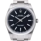 ロレックス オイスターパーペチュアル 114300 ブラック ステンレススチール 39mm