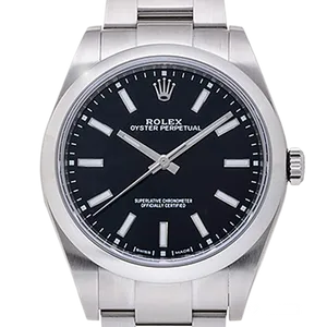 【2025年01月】ロレックス オイスターパーペチュアル 114300 ステンレススチール 39mm ブラック 中古品