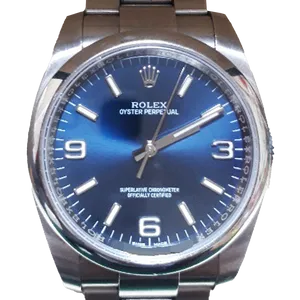 【2025年02月】ロレックス オイスターパーペチュアル 116000 ステンレススチール 36mm ブルー 中古品