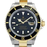 ロレックス サブマリーナーデイト 16613 ブラック ステンレススチール+イエローゴールド 40mm