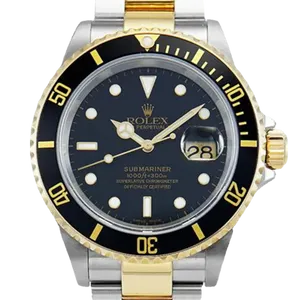 【2025年06月】ロレックス サブマリーナーデイト 16613 ステンレススチール+イエローゴールド 40mm ブラック 中古品