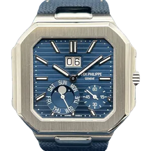 【2025年06月】パテックフィリップ キュビタス 5822P-001 プラチナ 45mm ブルー・ソレイユ 未使用品