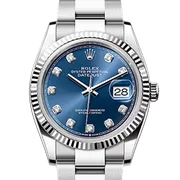 126234G ブルー 10Pダイヤ オイスターブレス