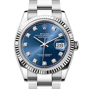 126234G ブルー 10Pダイヤ オイスターブレス