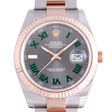 ロレックス デイトジャスト 126331 スレート ステンレススチール+エバーローズゴールド 41mm