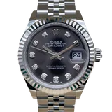 ロレックス デイトジャスト 279174G ダークグレー ステンレススチール+ホワイトゴールド 28mm