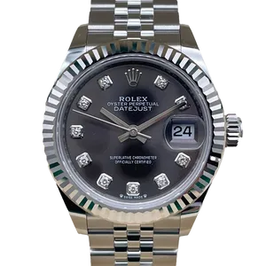 【2025年08月】ロレックス デイトジャスト 279174G ステンレススチール+ホワイトゴールド 28mm ダークグレー 新品