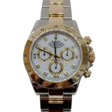 ロレックス デイトナ 116523G ホワイト ステンレススチール+イエローゴールド 40mm