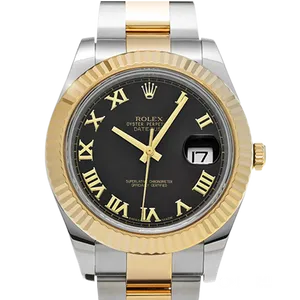 【2025年12月】ロレックス デイトジャスト 116333 ステンレススチール+イエローゴールド 41mm ブラック 中古美品