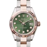 ロレックス デイトジャスト 279171G オリーブグリーン ステンレススチール+ピンクゴールド 28mm