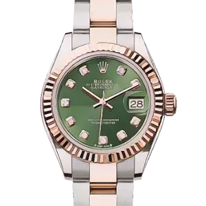 【2024年11月】ロレックス デイトジャスト 279171G ステンレススチール+ピンクゴールド 28mm オリーブグリーン 新品
