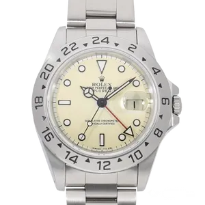 【2025年11月】ロレックス エクスプローラー2 16570 ステンレススチール 40mm アイボリー 中古品