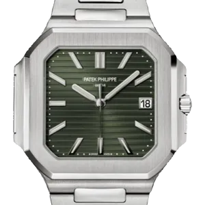 【2025年04月】パテックフィリップ キュビタス 5821_1A-001 ステンレススチール 45mm オリーブグリーン 未使用品