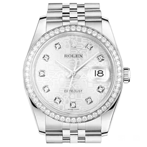 【2024年10月】ロレックス デイトジャスト 116244 ホワイトゴールド 36mm シルバー 中古品