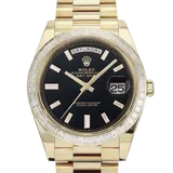 ロレックス デイデイト 228398TBR ブライトブラック イエローゴールド 40mm
